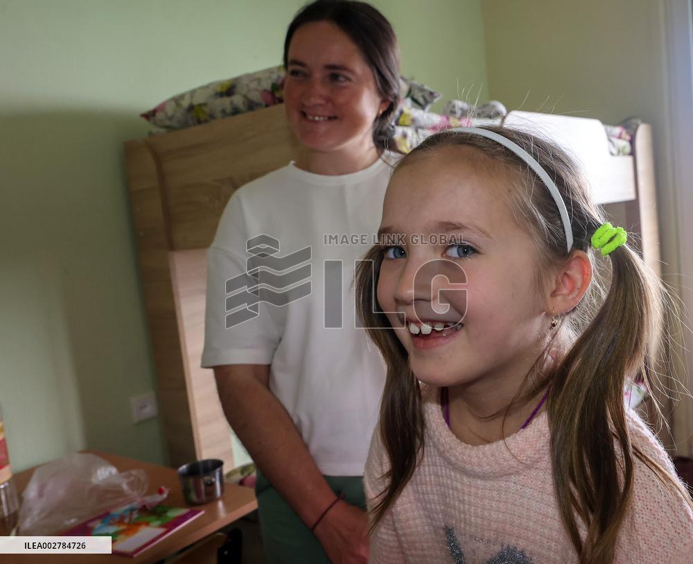 Displaced people live in Kharkiv hostels
