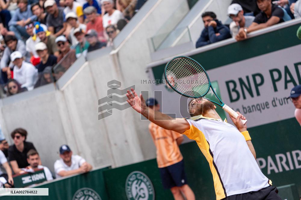 French Open - Hugo Gaston v Ben Shelton