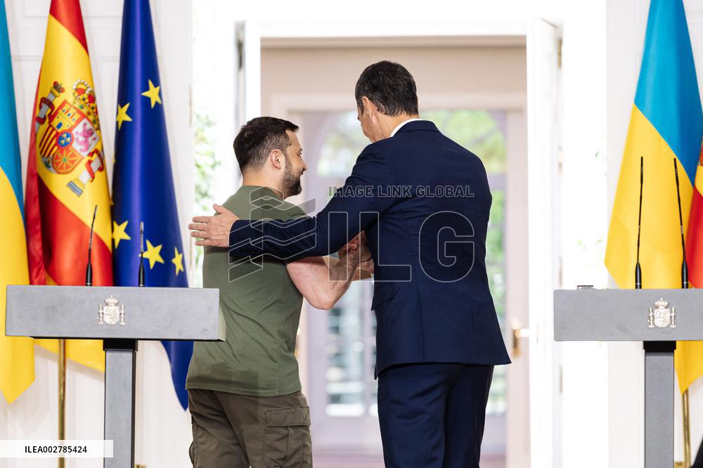Volodimir Zelensky Visit To Spain - Madrid