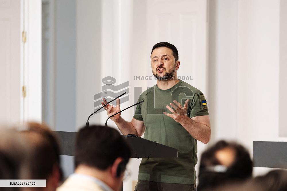 Volodimir Zelensky Visit To Spain - Madrid