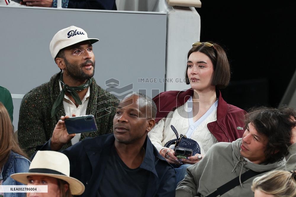 Celebrities In Stands At The 2024 French Open - Village Day Two NB