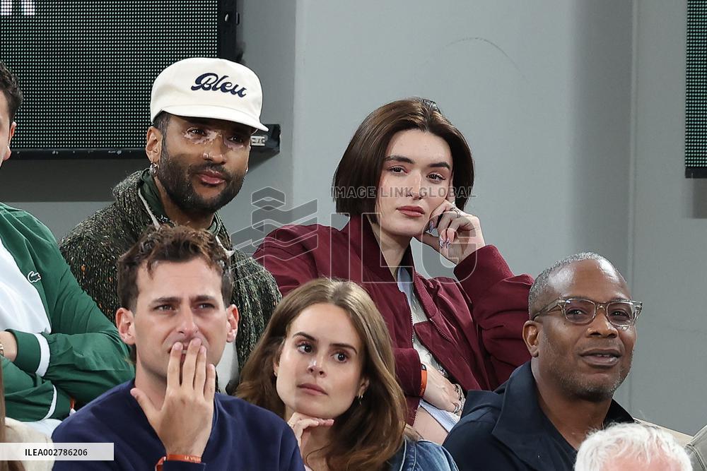Celebrities In Stands At The 2024 French Open - Village Day Two NB