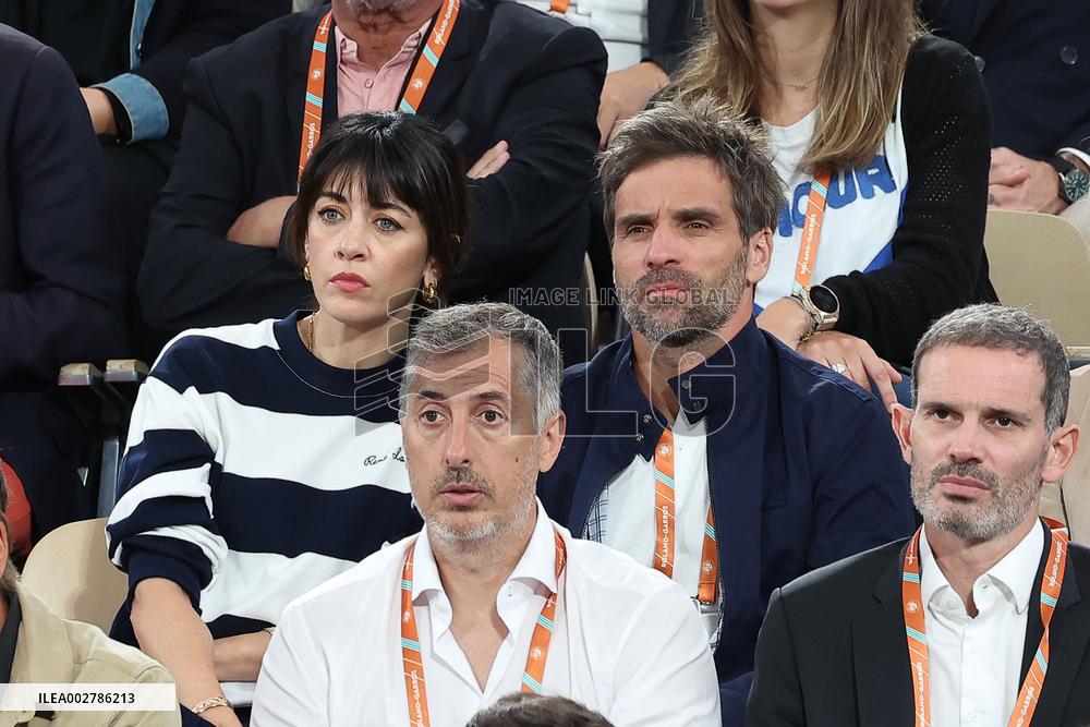 Celebrities In Stands At The 2024 French Open - Village Day Two NB