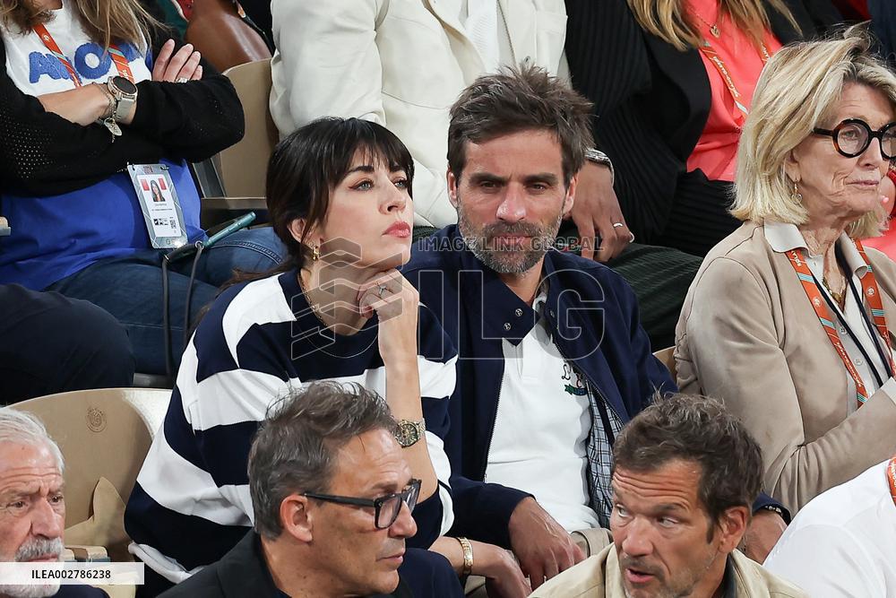 Celebrities In Stands At The 2024 French Open - Village Day Two NB