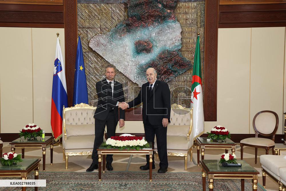 ALGERIA-ALGIERS-PRESIDENT-SLOVENIA-PM-MEETING