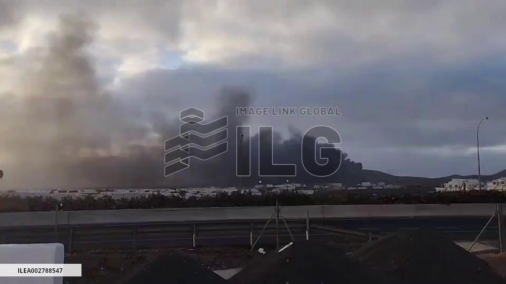 Spain: Fire Erupts At Zonzamas Environmental Complex In Arrecife