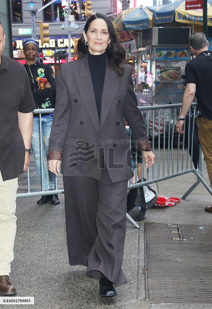 Carrie-Anne Moss At GMA - NYC
