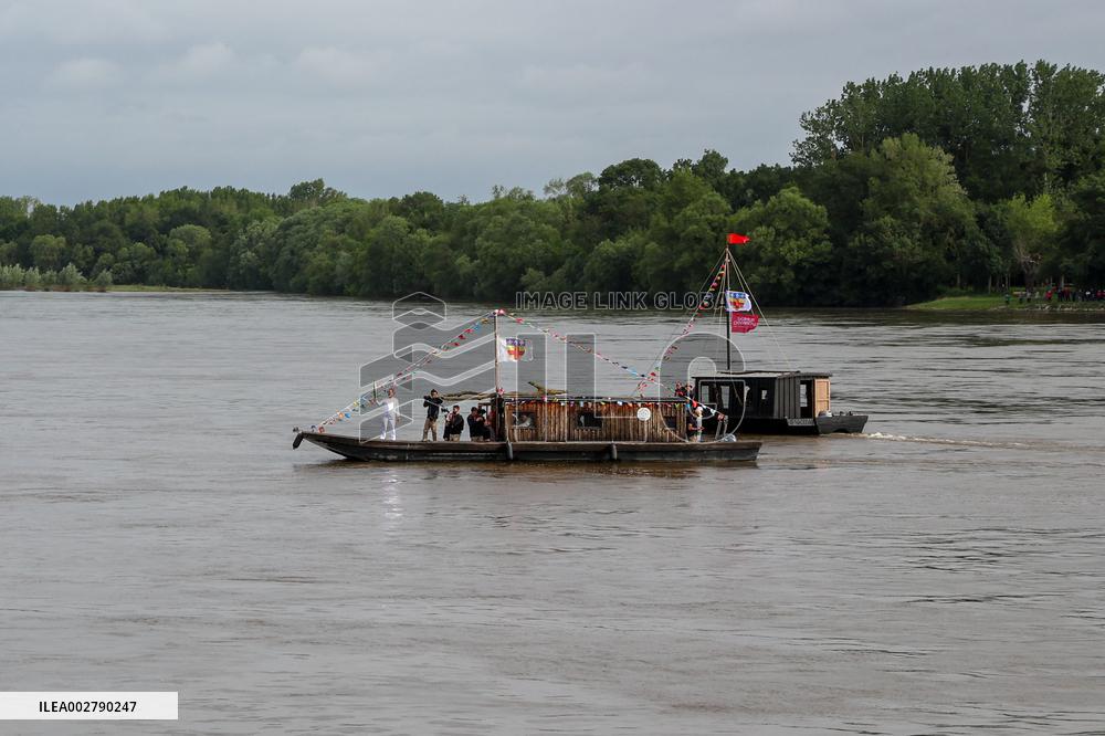 Olympic Flame Passes Through Maine Et Loire - France