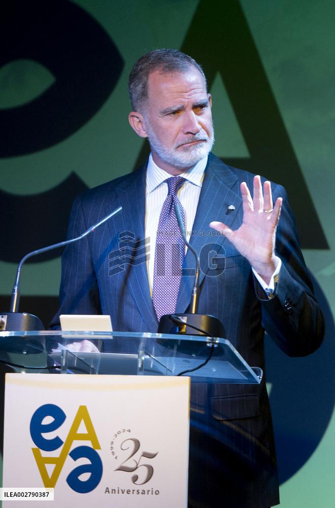King Felipe At Anniversary Of Euroamerica Foundation - Madrid