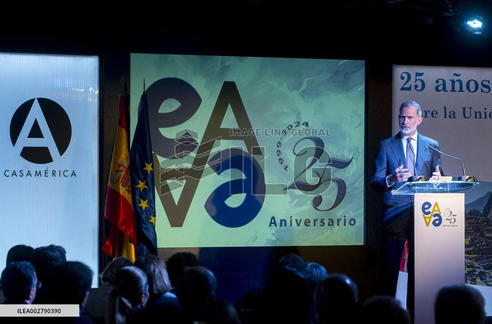 King Felipe At Anniversary Of Euroamerica Foundation - Madrid