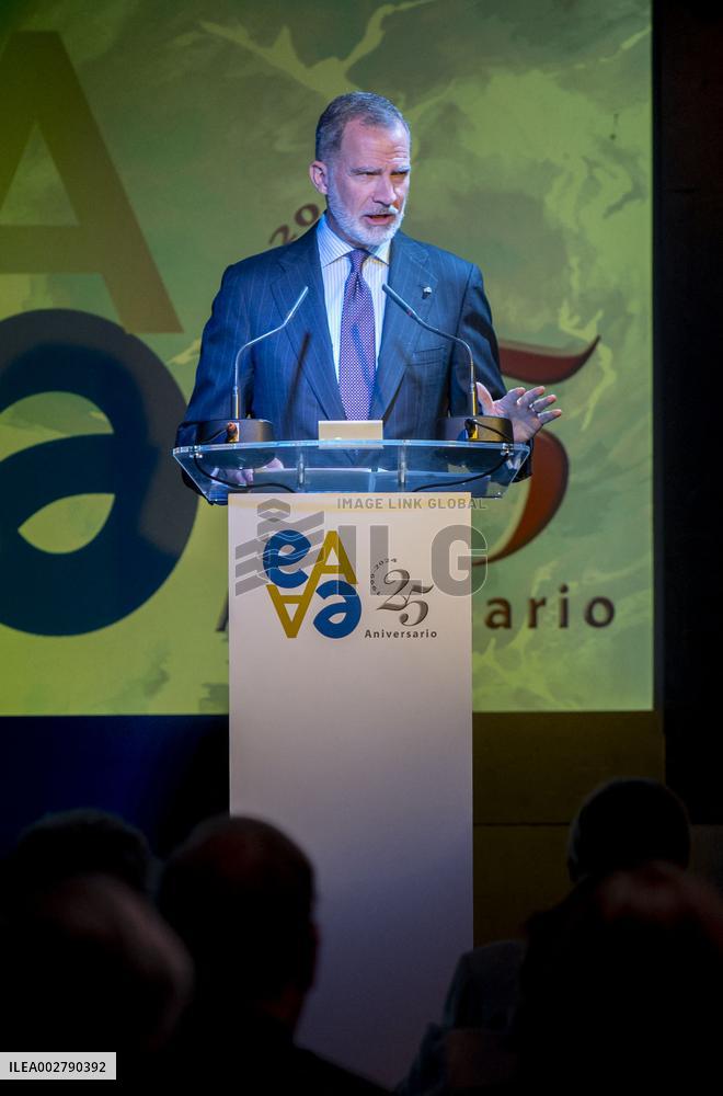 King Felipe At Anniversary Of Euroamerica Foundation - Madrid