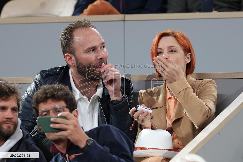 Celebrities In Stands At The 2024 French Open - Village Day Three NB