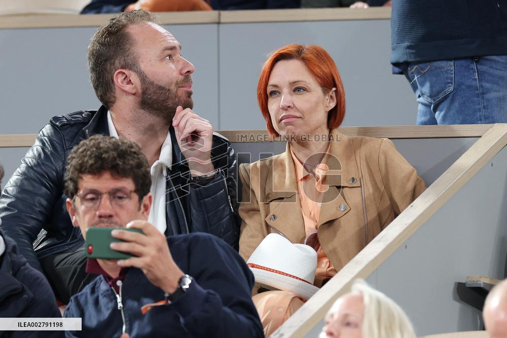 Celebrities In Stands At The 2024 French Open - Village Day Three NB