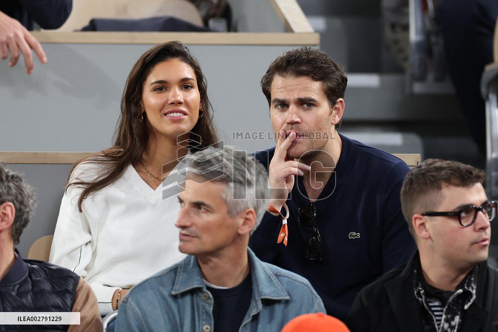 Celebrities In Stands At The 2024 French Open - Village Day Three NB