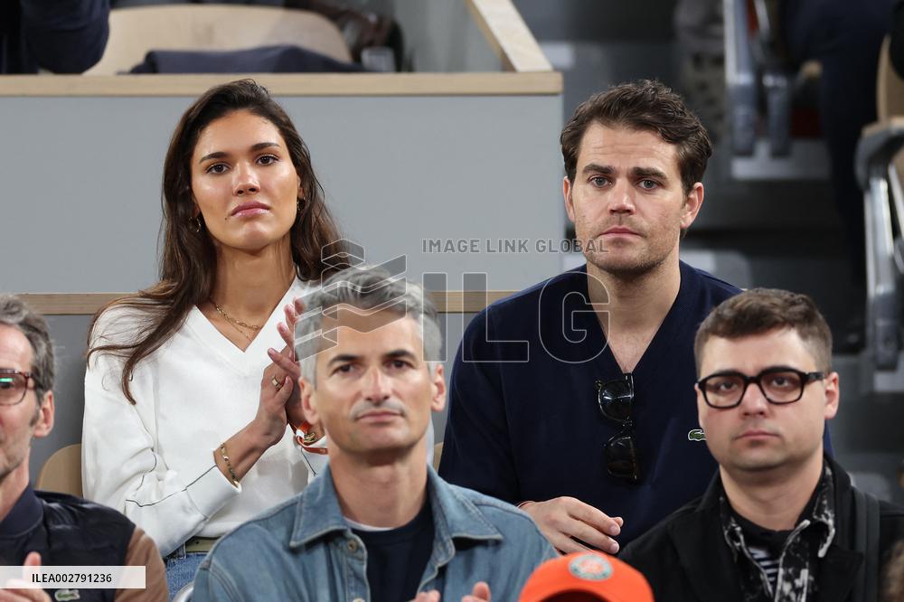 Celebrities In Stands At The 2024 French Open - Village Day Three NB