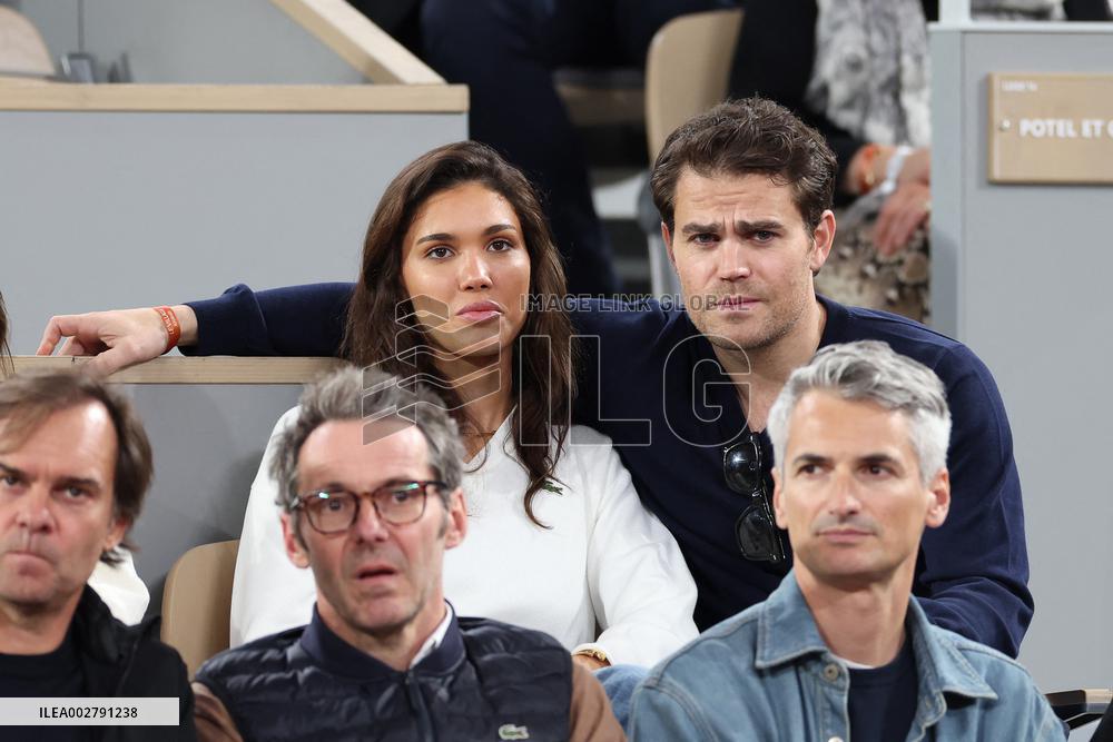 Celebrities In Stands At The 2024 French Open - Village Day Three NB
