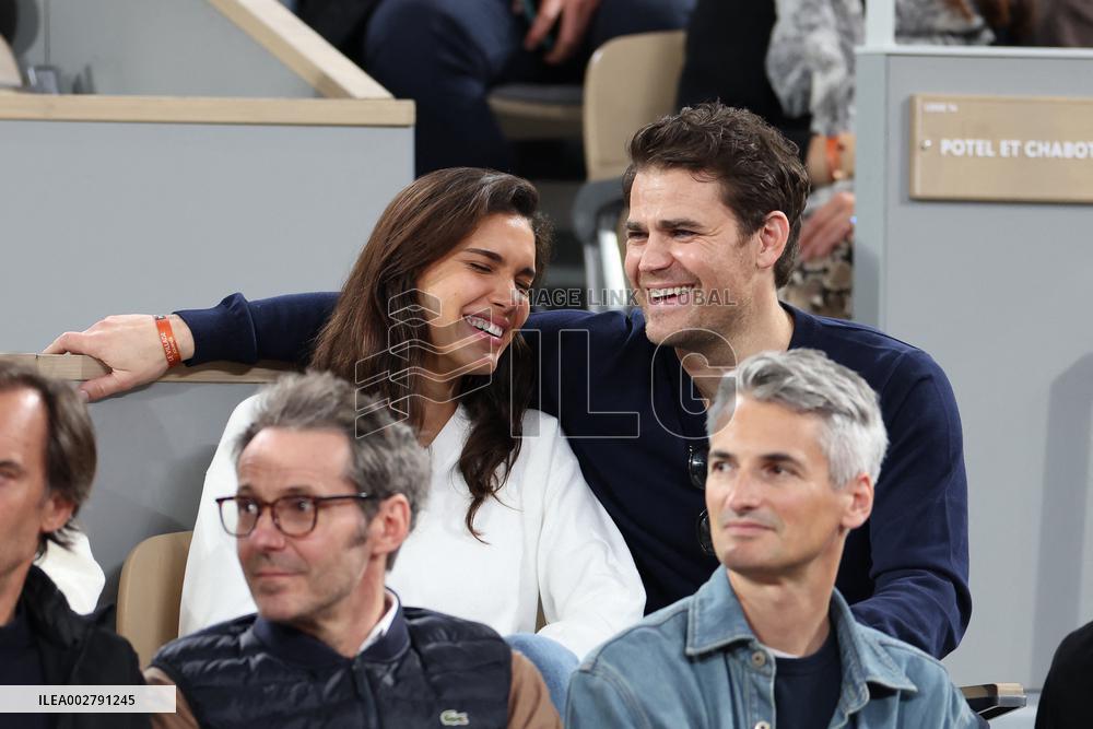 Celebrities In Stands At The 2024 French Open - Village Day Three NB