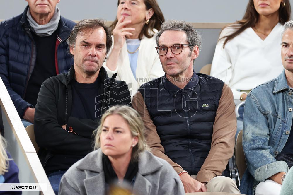 Celebrities In Stands At The 2024 French Open - Village Day Three NB