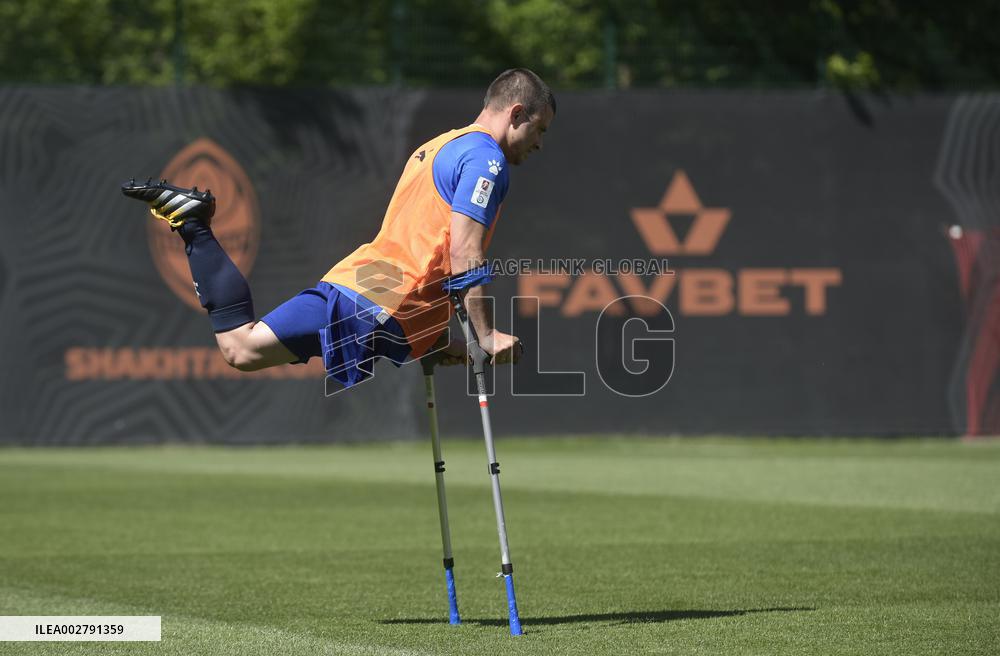 Amputee football training in Kyiv