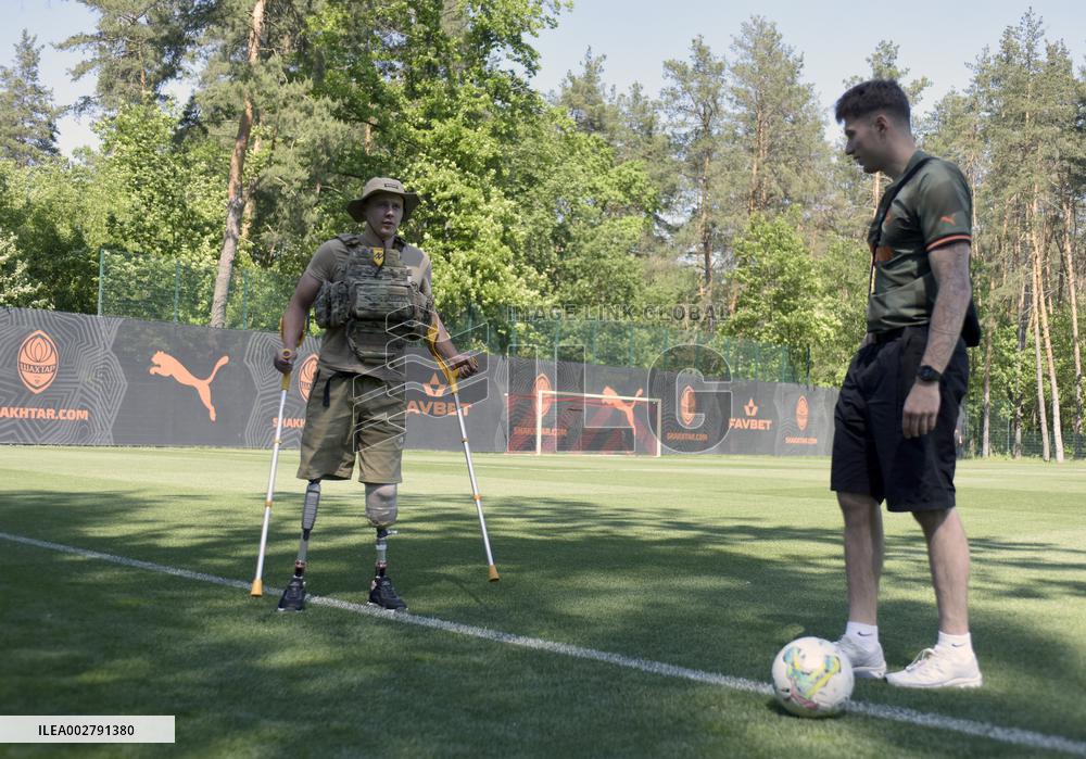 Amputee football training in Kyiv
