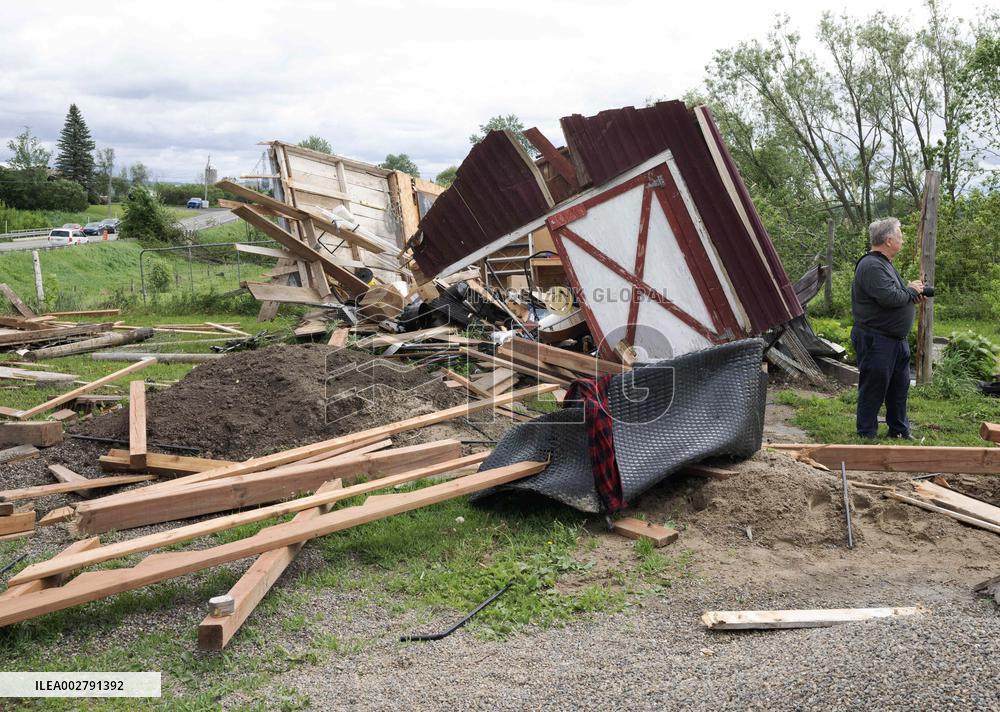 Powerful Tornado Hit Southern Quebec