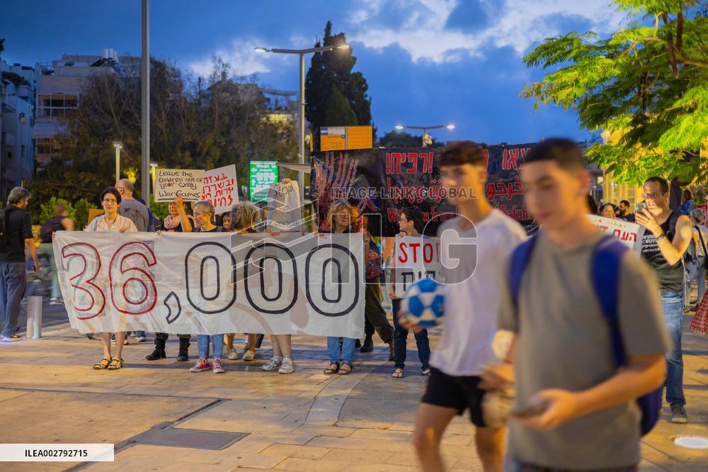 Ceasefire Protest - Tel Aviv