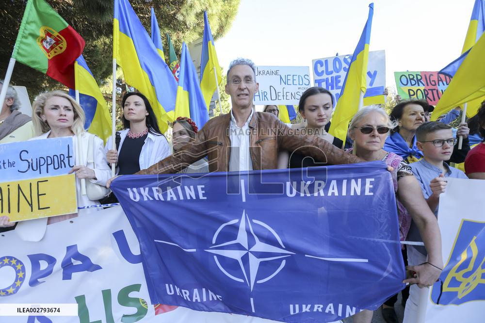 Zelensky and Marcelo Rebelo de Sousa in Portugal