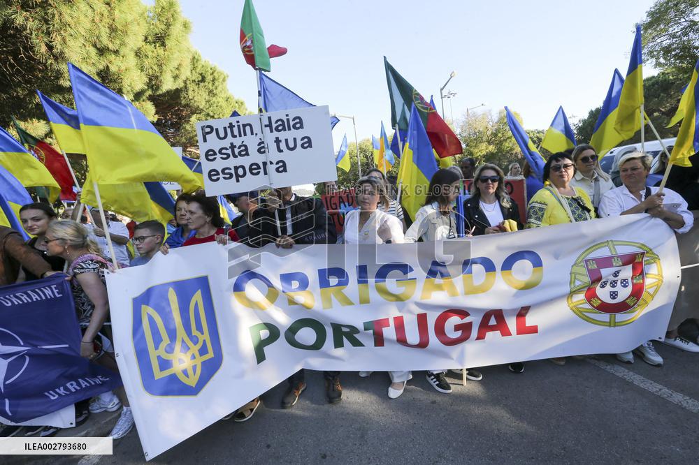 Zelensky and Marcelo Rebelo de Sousa in Portugal