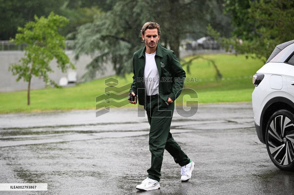 French Football Squad Arriving At Training Camp - Clairefontaine