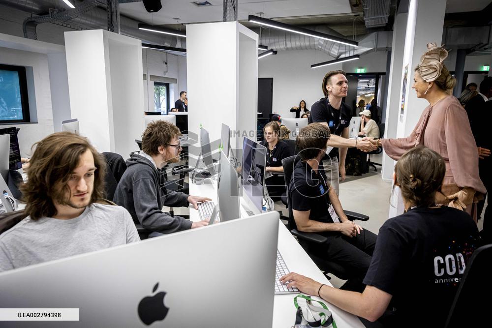 Queen Maxima Visits Jubilee Codam Coding College - Amsterdam