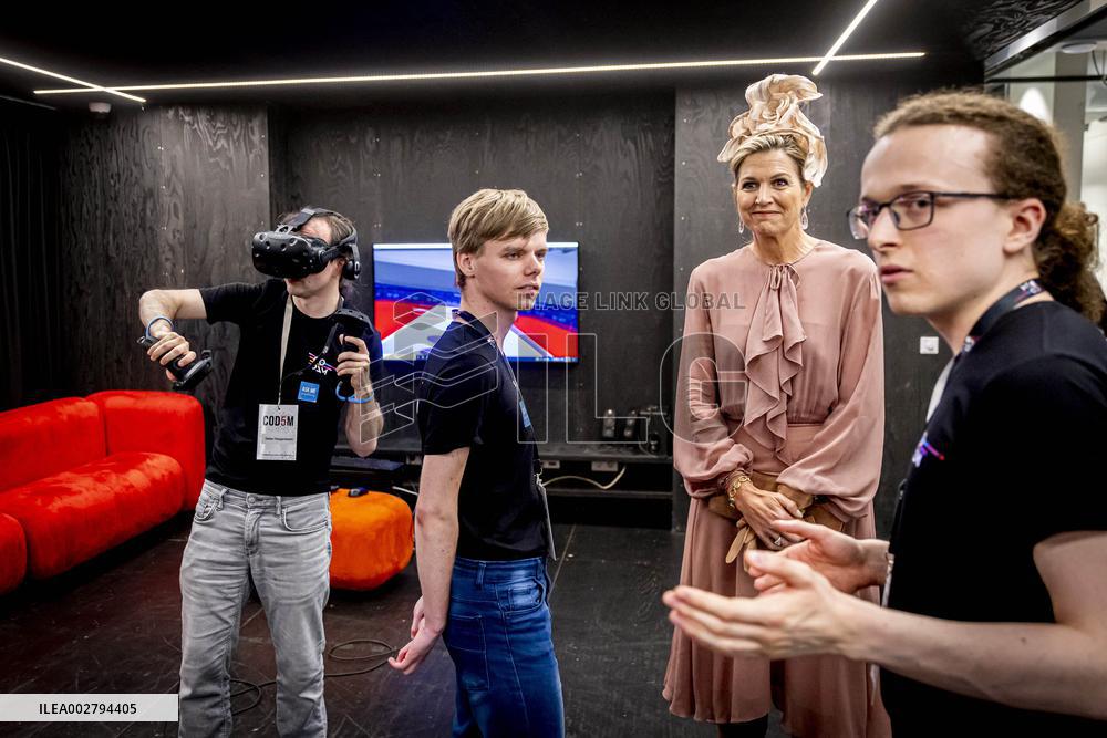 Queen Maxima Visits Jubilee Codam Coding College - Amsterdam