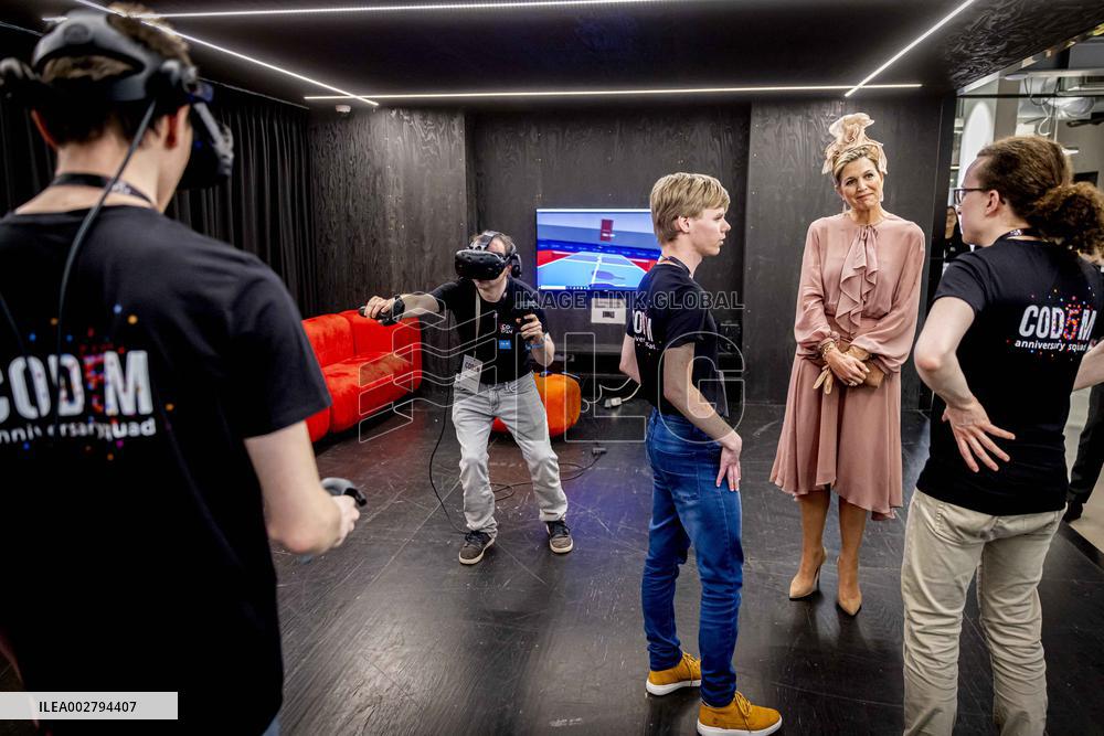 Queen Maxima Visits Jubilee Codam Coding College - Amsterdam