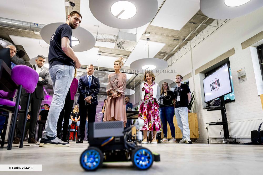 Queen Maxima Visits Jubilee Codam Coding College - Amsterdam