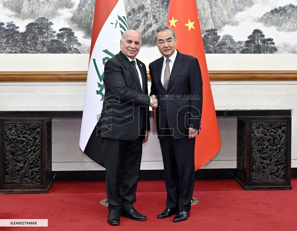 CHINA-BEIJING-WANG YI-IRAQ-DEPUTY PM-MEETING (CN)