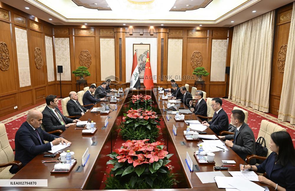 CHINA-BEIJING-WANG YI-IRAQ-DEPUTY PM-MEETING (CN)