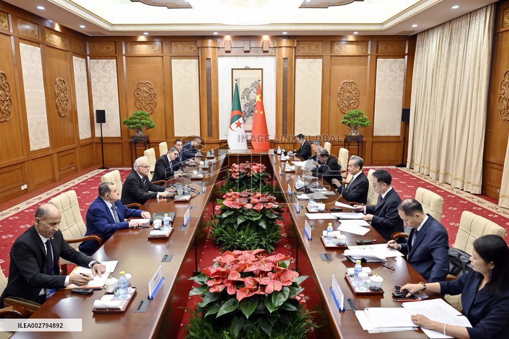 CHINA-BEIJING-WANG YI-ALGERIAN FM-MEETING (CN)