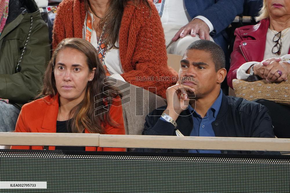 Celebrities In Stands During The 2024 French Open - Village Day Four NB