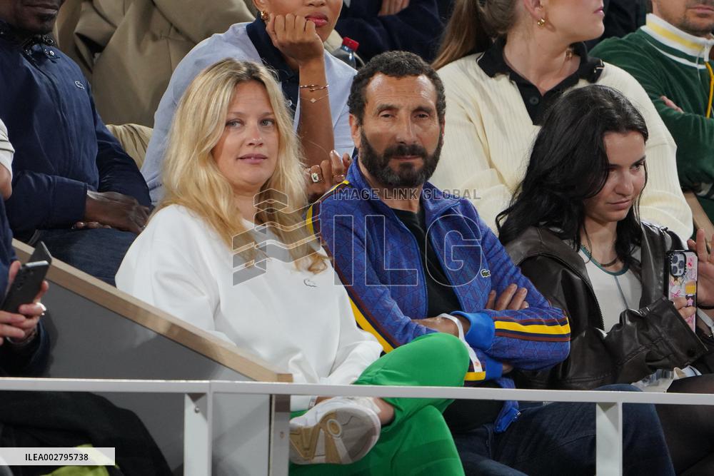 Celebrities In Stands During The 2024 French Open - Village Day Four NB