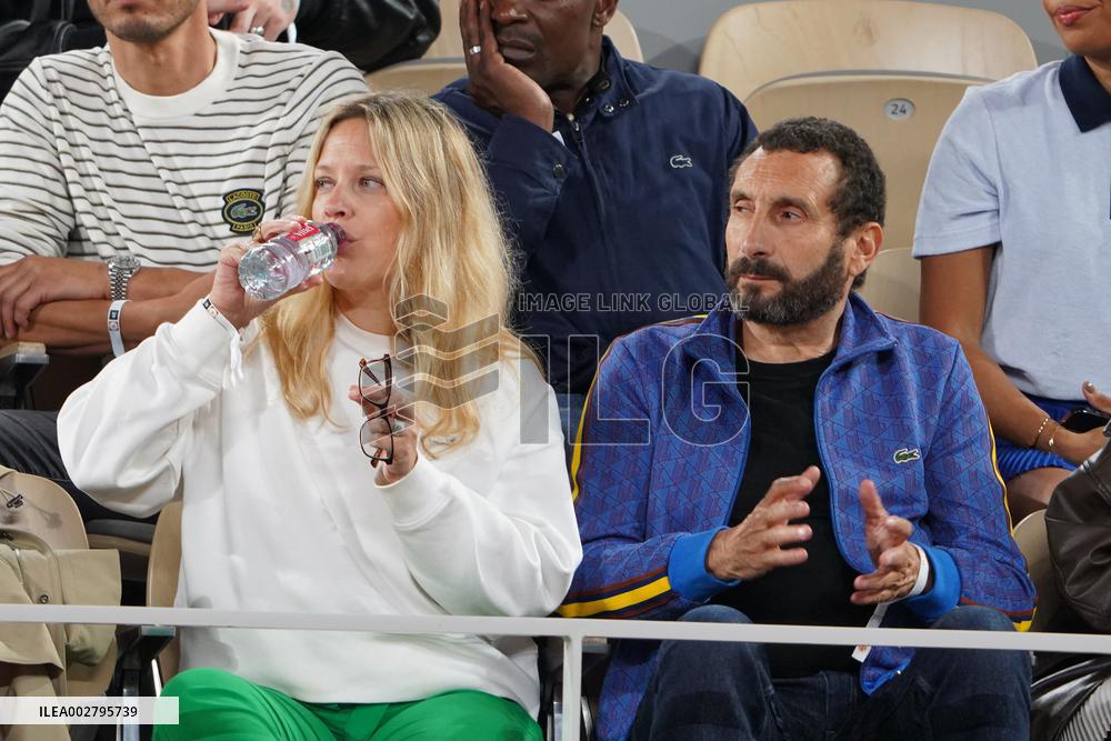 Celebrities In Stands During The 2024 French Open - Village Day Four NB