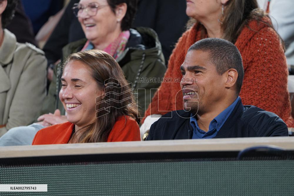 Celebrities In Stands During The 2024 French Open - Village Day Four NB
