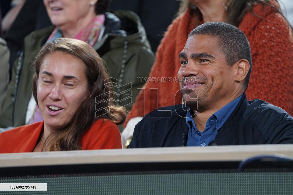 Celebrities In Stands During The 2024 French Open - Village Day Four NB