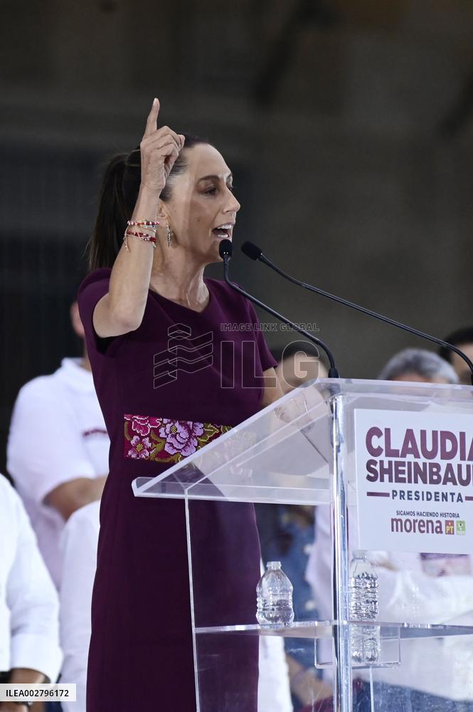 Claudia Sheinbaum Holds Final Rally - Mexico City