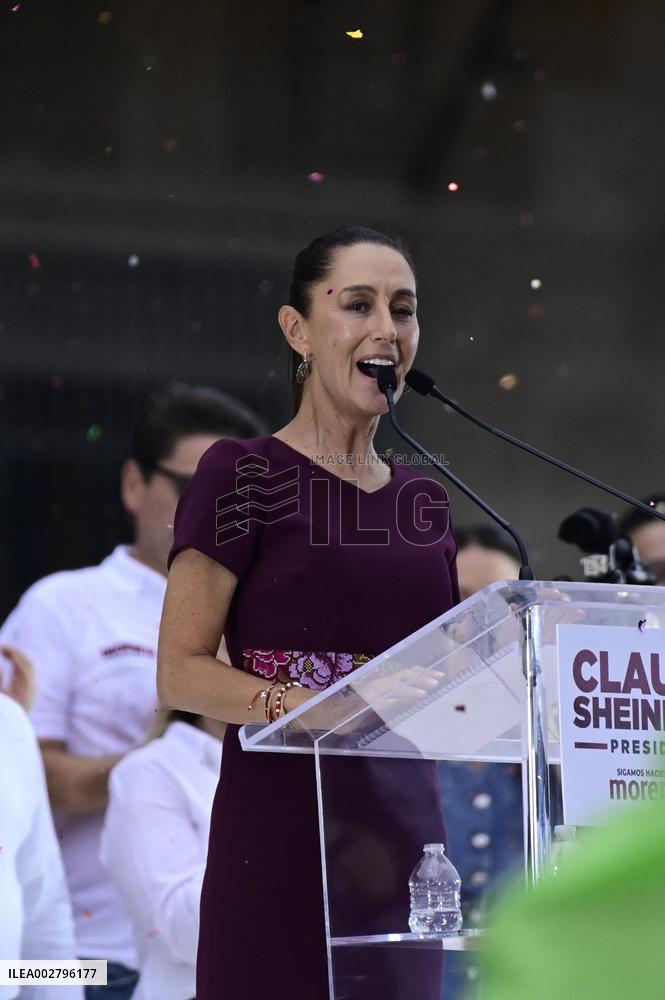 Claudia Sheinbaum Holds Final Rally - Mexico City