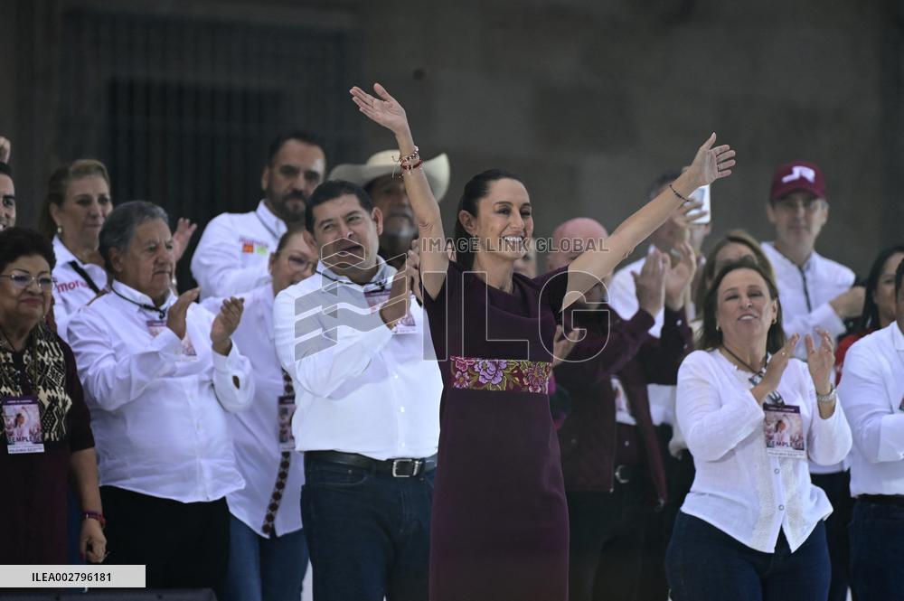 Claudia Sheinbaum Holds Final Rally - Mexico City