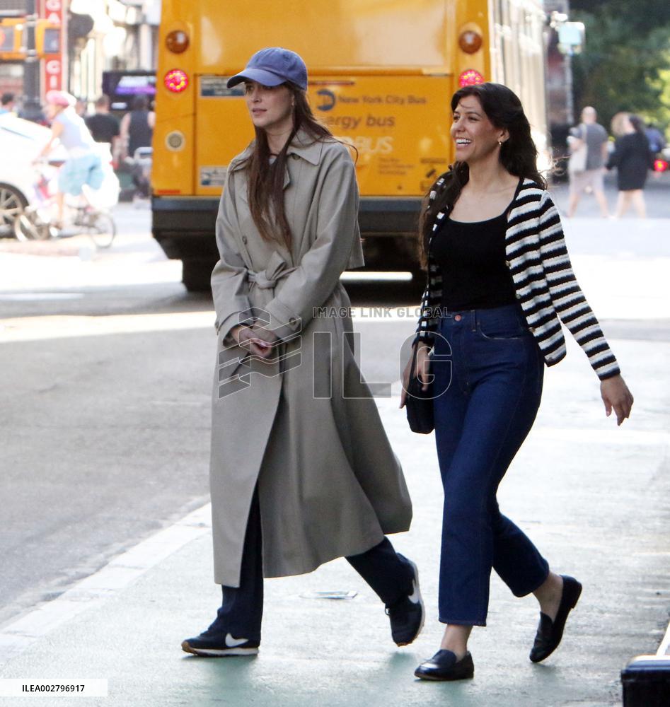 Dakota Johnson On Set - NYC