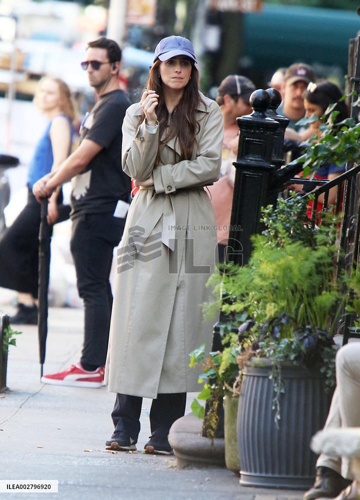 Dakota Johnson On Set - NYC