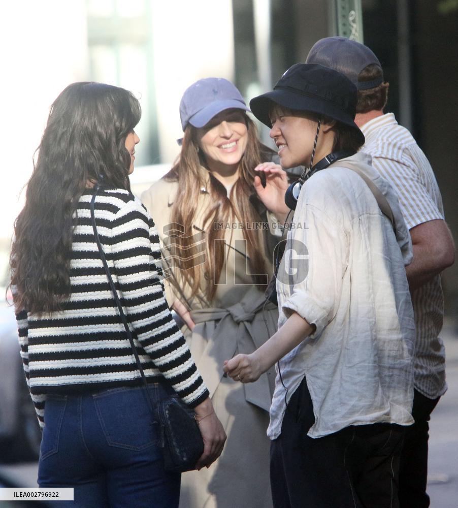 Dakota Johnson On Set - NYC
