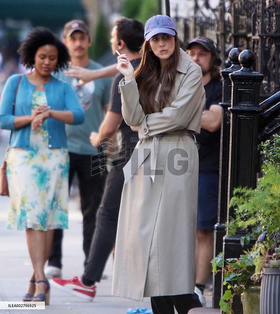 Dakota Johnson On Set - NYC