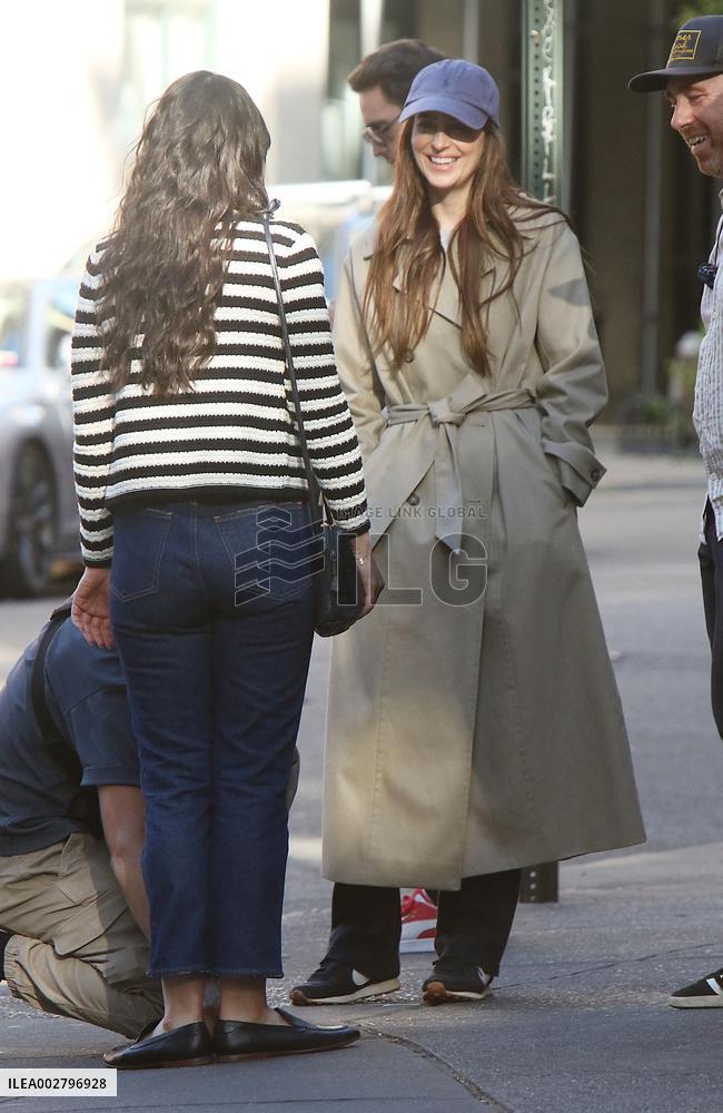 Dakota Johnson On Set - NYC