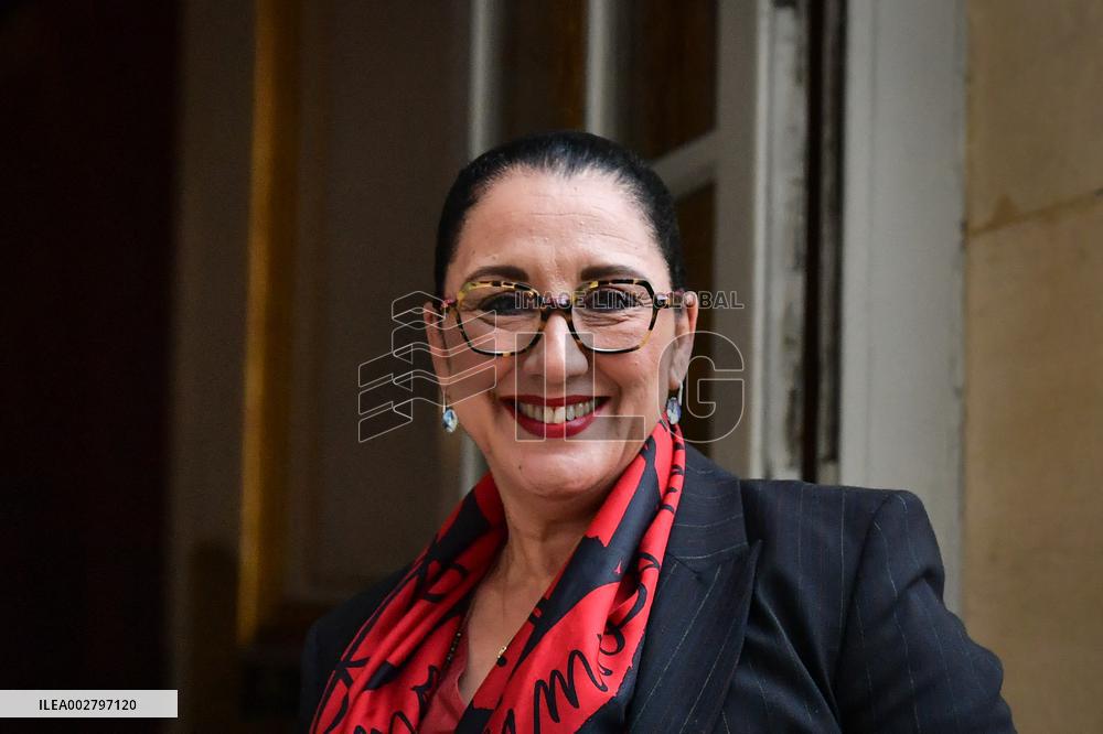 French PM gathers the government at Hotel de Matignon in Paris FA